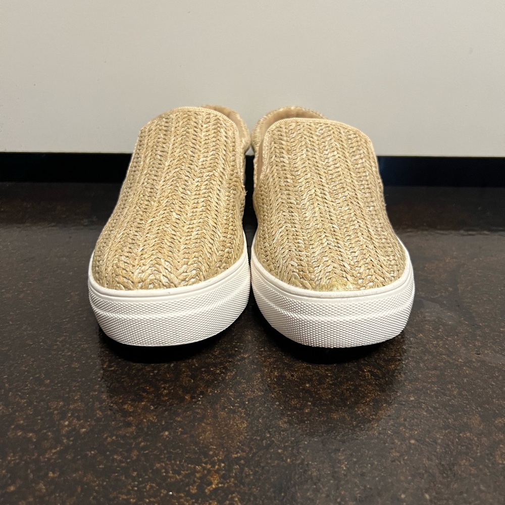 Soda basket weave slip ons. Size 8